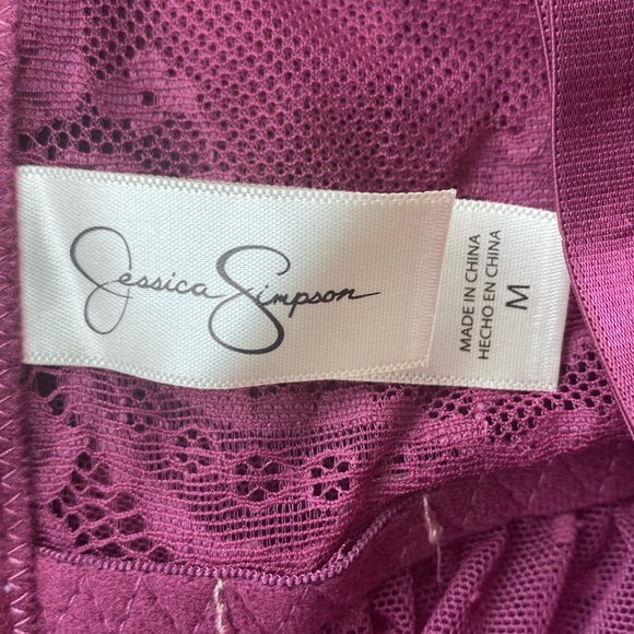 Magenta baby doll and thong - Picture 5 of 7